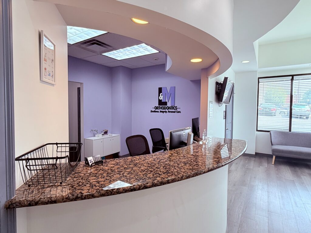 Glenside office waiting area and front desk