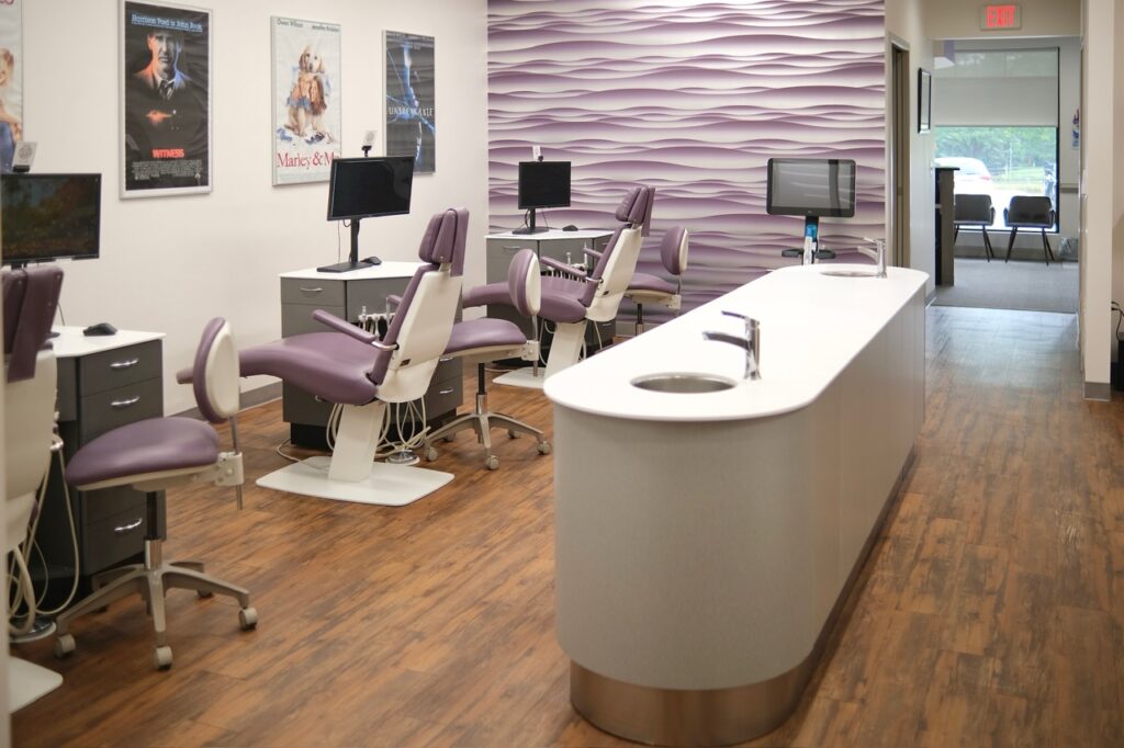 Perkasie office photo of dental chairs