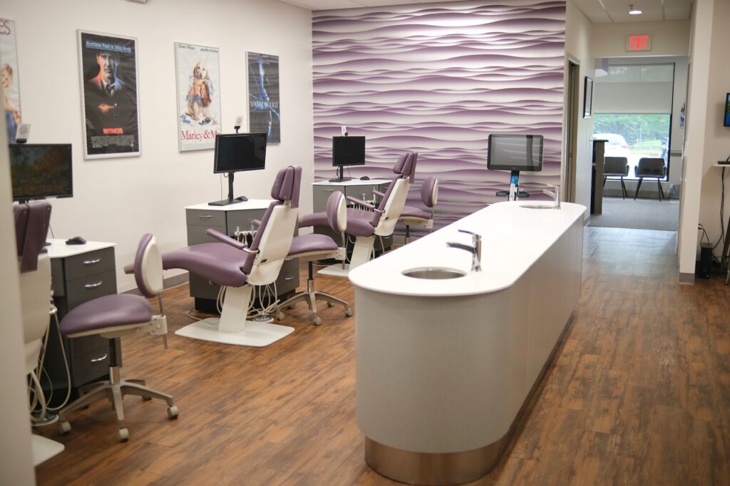 Perkasie office photo of dental chairs